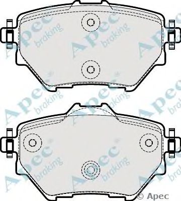 APEC BRAKING pad1974 -  Комплект тормозных колодок, дисковый тормоз